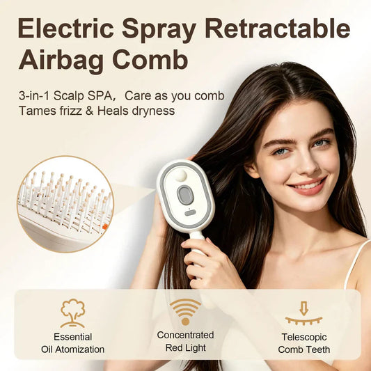🏆Flash Sale⚡ 50K-Electric Spray Air Cushion Massage Comb